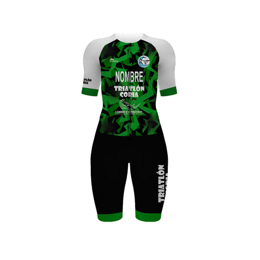 Women's Short Sleeve Trisuit Coria Triathlon Club