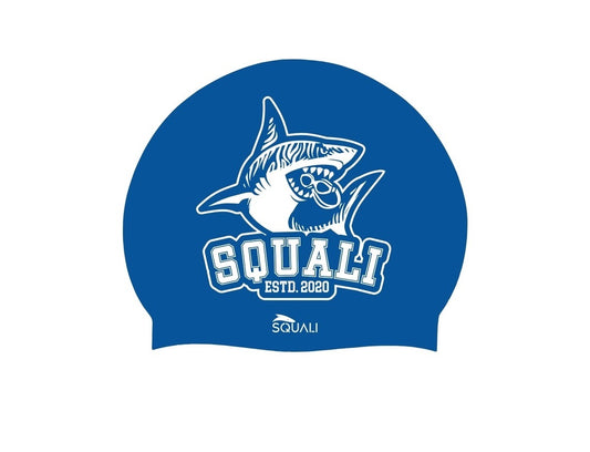 Gorro Natación Silicona Squali Azul