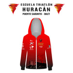 Sudadera con Cremallera Unisex Escuela Triatlón Huracán