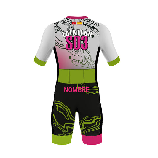 Men's Short Sleeve Trisuit Ciempozuelos Triathlon
