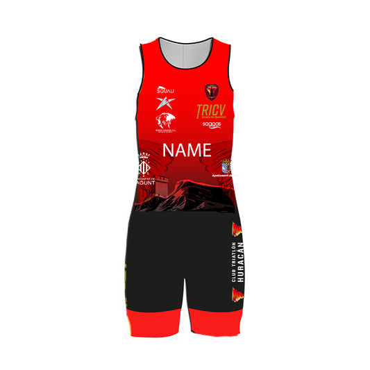 Tritraje Sin Mangas Hombre Club Triatlón Huracán