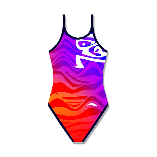 Alcobendas Thin Strap Orange Swimsuit