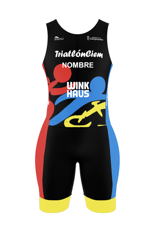 Women's sleeveless trisuit Ciempozuelos Triathlon Club